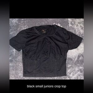 small black crop top